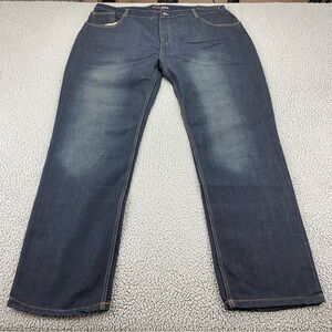 Coogi Australia Embroidered Pocket Straight Loose Denim Men's Jeans  | Size: 46